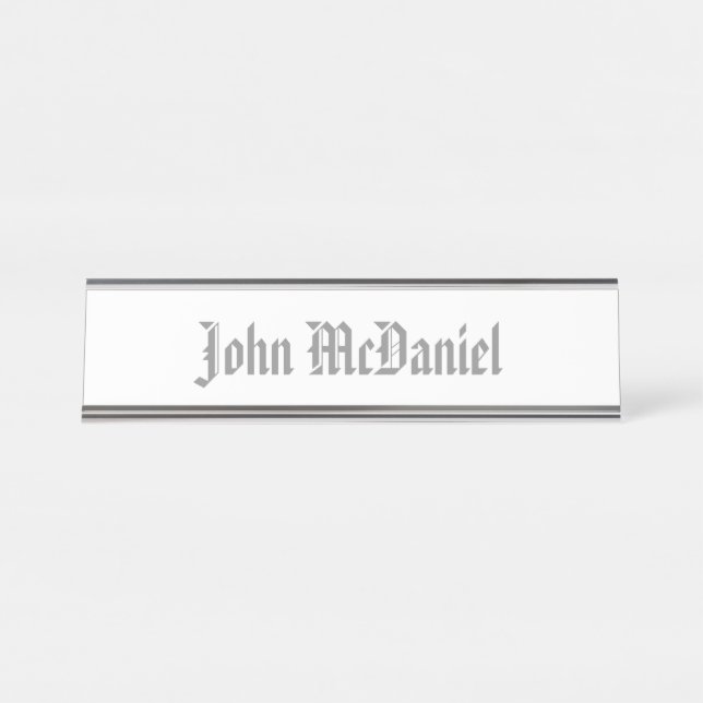 HAMbWG - Desk Name Plate - Any Colour (Front)