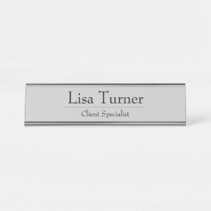 HAMbWG - Desk Name Plate - Name and title