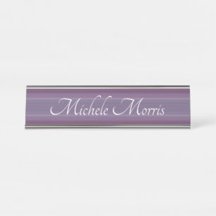 HAMbWG - Desk Name Plate - Plum Gradient