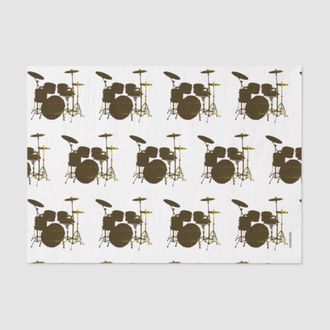 HAMbWG Drum Set Vintage Effect Tissue Paper (Front)