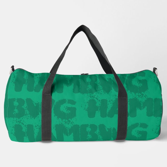 HAMbWG- Duffle Gym Bag, Green Bag (Front)