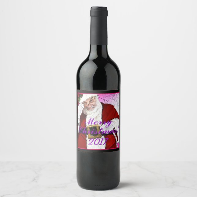 HAMbWG - Étiquette de bouteilles de vin - Père Noë (Devant)