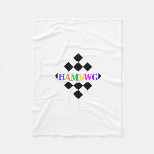HAMbWG - Fleece Blanket - Chequered  w Logo