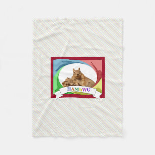 HAMbWG - Fleece Blanket - HAM Squirrel Primary