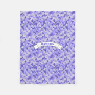 HAMbWG - Fleece Blanket - Purple Camouflage