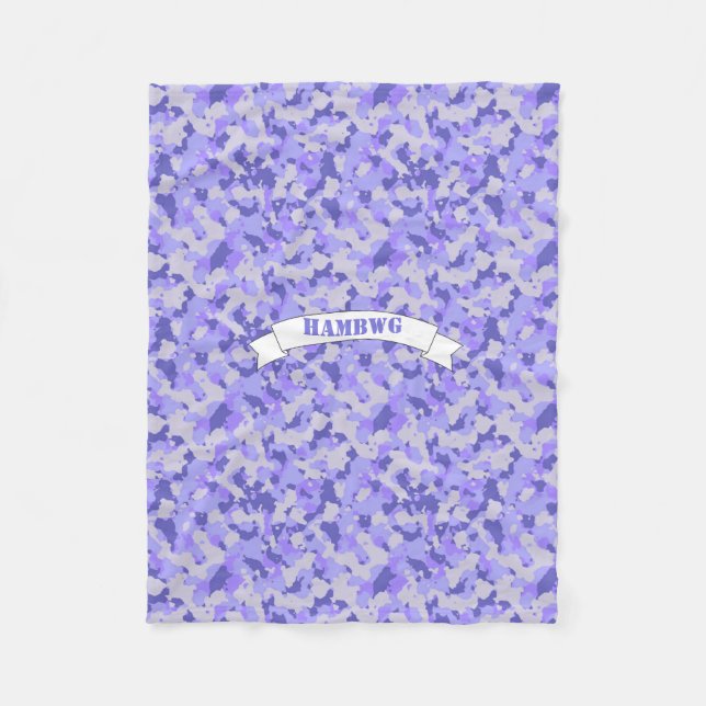 HAMbWG - Fleece Blanket - Purple Camouflage (Front)