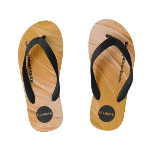 HAMbWG Flip-Flops - Orange Swirl Kid's Flip Flops