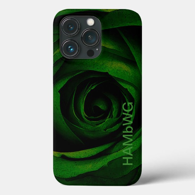 HAMbWG - Gothic Green Rose Case-Mate iPhone Case (Back)
