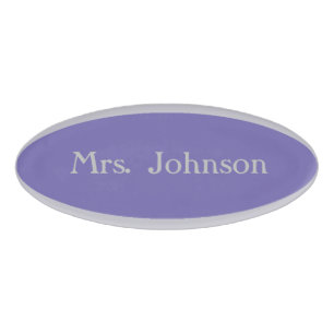 HAMbWG Grey Border Oval Name Tag
