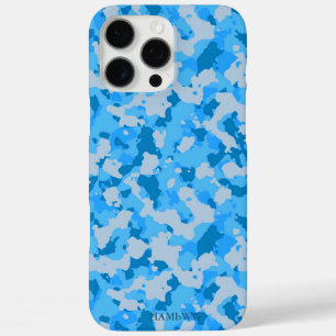 HAMbWG  I pad  - Blue Camouflage iPhone 16 Pro Max Case