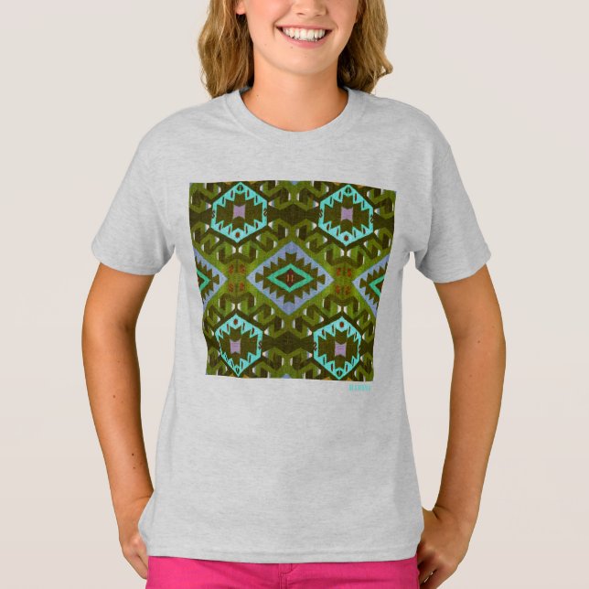 HAMbWG -  Long Sleeve T-Shirt - Green Hipster (Front)