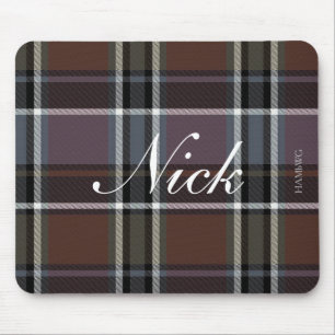 HAMbWG - Mousepad -Brown Plaid