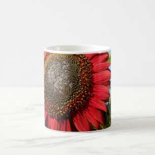 HAMbWG - Mug de café - Belle tournesol rouge