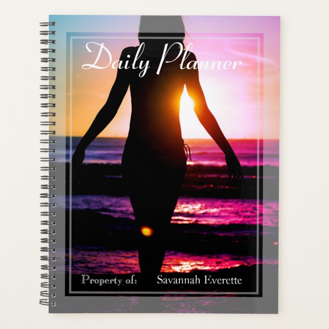 HAMbWG - Photo Daily Planner - Beach Girl (Front)