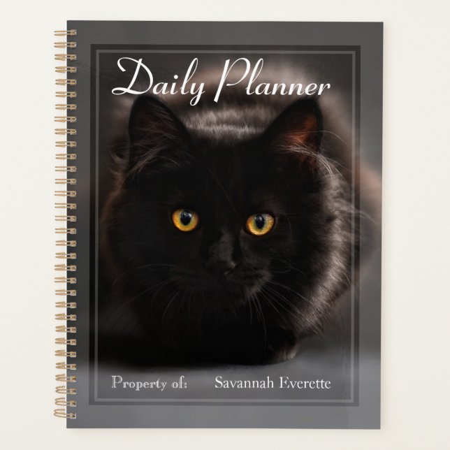 HAMbWG - Photo Daily Planner - Chat noir (Devant)