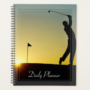 HAMbWG - Photo Daily Planner - Golfer au coucher d
