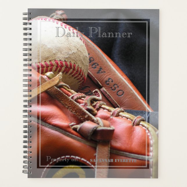 HAMbWG - Photo Daily Planner - Thème Baseball (Devant)