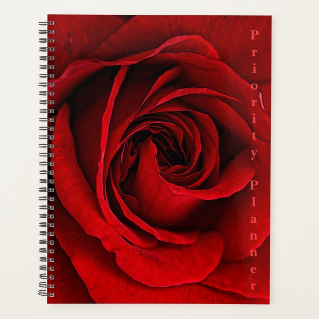 HAMbWG - Planificateur quotidien - Rose rouge (Devant)