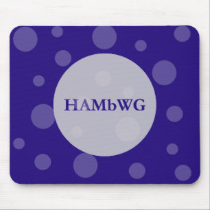 HAMbWG Polka Dots on any colour background Mouse Pad