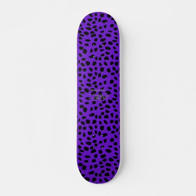 HAMbWG Purple leopard Skateboard (Front)