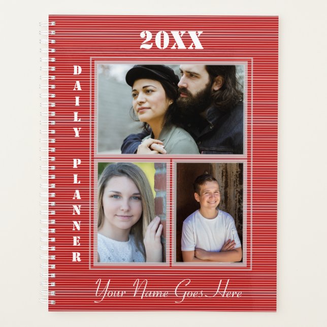 HAMbWG - Red Stripes - Daily Planner (Front)