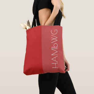 HAMbWG - Sac fourre-tout - rouge/rouge avec logo H