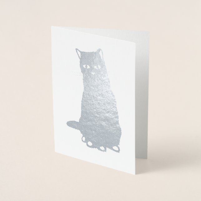 HAMbWG - Silver Foil Card - Cat (Front)