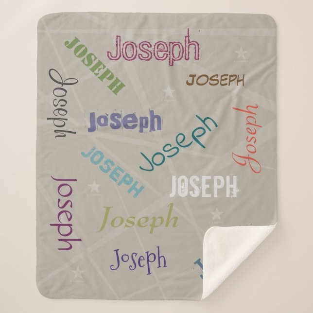 HAMbWG - Softest Fleece - Your Name! Sherpa Blanket (Front)