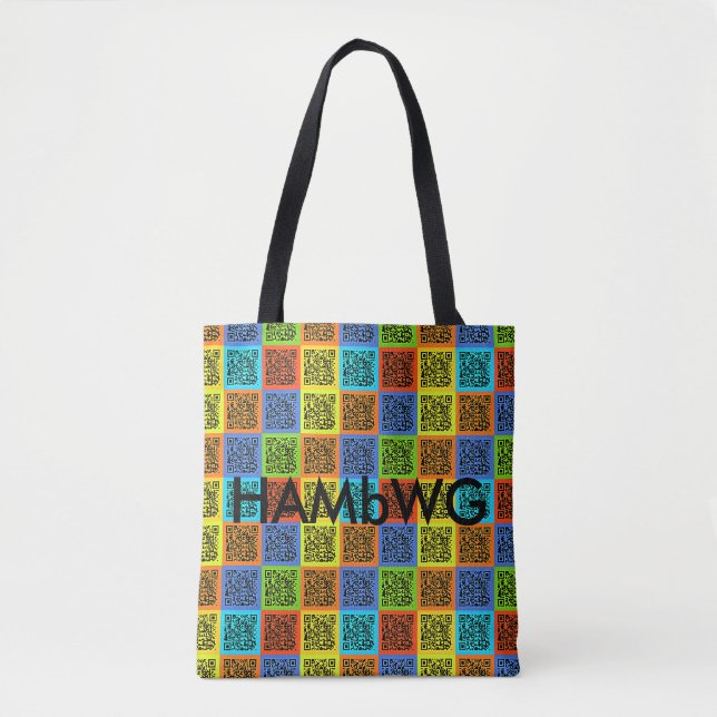 HAMbWG Tote - 4 Colour QR w/Logo Bag (Front)
