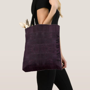 HAMbWG Tote Bag - Dark Cherry-Plum Distressed