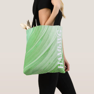 HAMbWG - Tote Bag - Lime Green Swirl w/logo