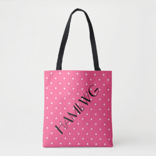 HAMbWG - Tote Bag - Pink w Polka Dot