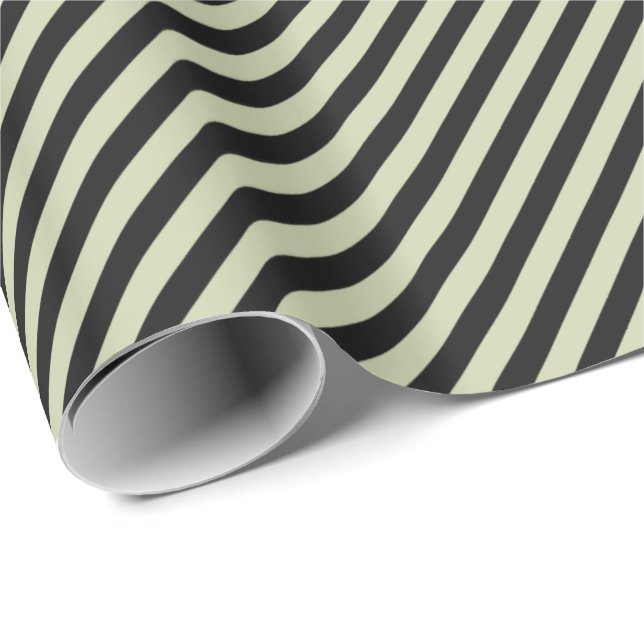 HAMbWG Wrapping Paper - Black/Beige Stripe (Roll Corner)