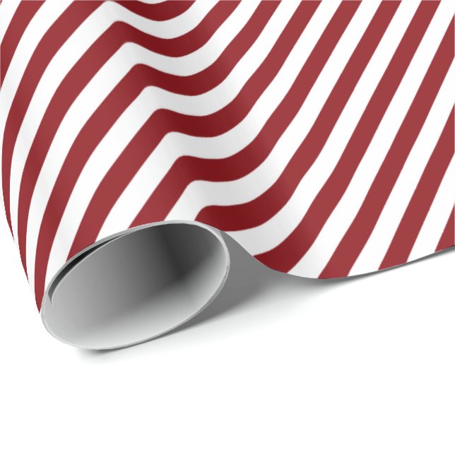 HAMbWG Wrapping Paper - Red/White Striped (Roll Corner)