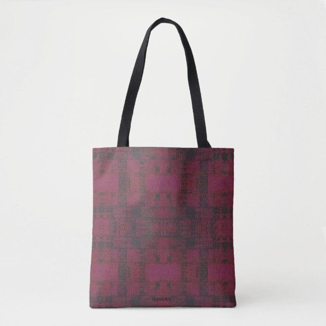 HAMbWG - Zipper Tote - Cherry/Charcoal Bag (Front)