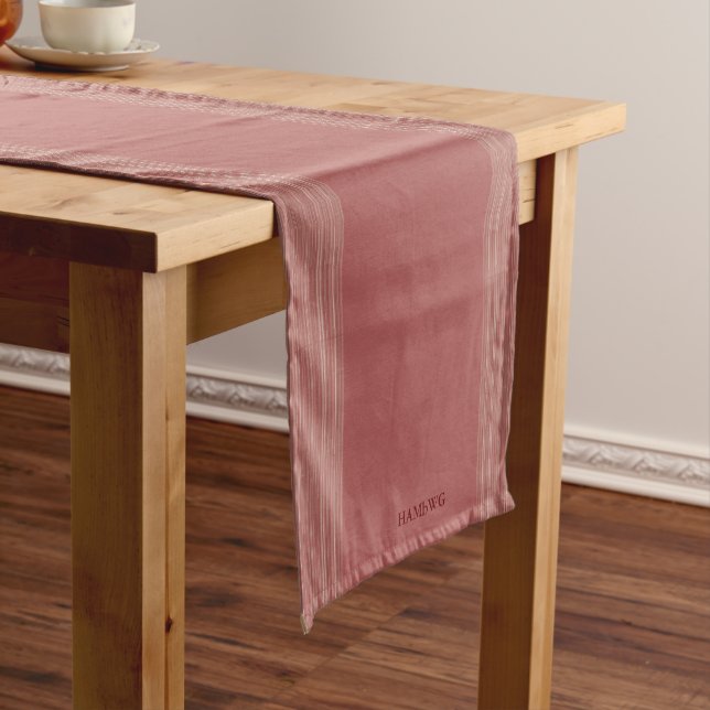 HAMbyWG 14" x 721 Table Runner - Little Red Rose (In Situ)
