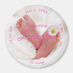 HAMbyWG - Baby Birth Announcement Magnet