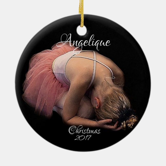HAMbyWG  Ballet Dancer -  Photo Ornament (Back)
