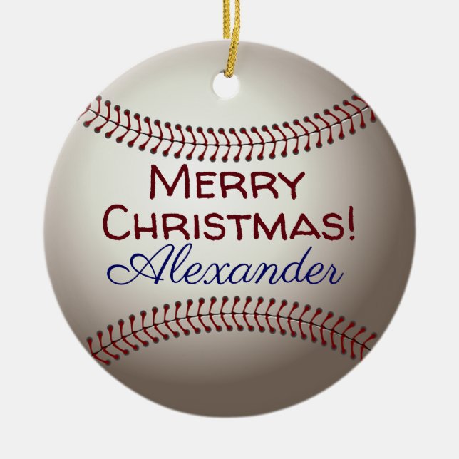 HAMbyWG  - Baseball Ceramic Ornament (Front)