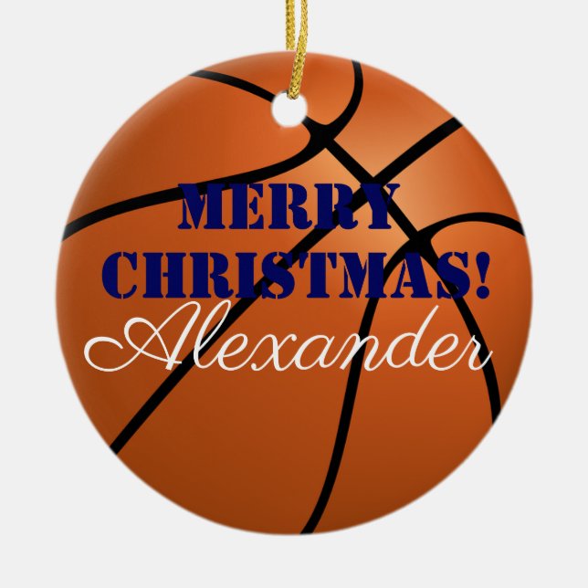 HAMbyWG  - Basketball Ceramic Ornament (Front)