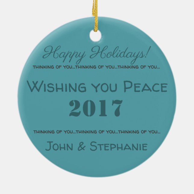 HAMbyWG  - Birds Ceramic Ornament (Back)