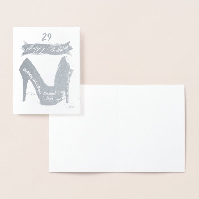 HAMByWG - Birthday Card for Niece - High Heels (Display)