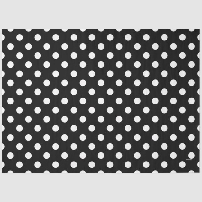 HAMbyWG Black w Any Colour Polka Dots Tissue Paper (Front)
