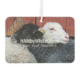 HAMbyWG - Black & White Sheep Air Freshener