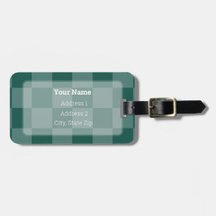 HAMbyWG Chequered Design Luggage or Bag Tag