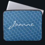 HAMbyWG - Circle Pattern in any colour Laptop Sleeve<br><div class="desc">HAMbyWhiteGlove  - Circle Pattern with any colour Background,  with or without your name - just choose the personalize and customize options!  or call 203-302-0337 for assistance by HAMbWG. Shown here with a a warm blue background.</div>