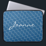 HAMbyWG - Circle Pattern in any colour Laptop Sleeve<br><div class="desc">HAMbyWhiteGlove  - Circle Pattern with any colour Background,  with or without your name - just choose the personalize and customize options!  or call 203-302-0337 for assistance by HAMbWG. Shown here with a a warm blue background.</div>