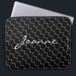 HAMbyWG - Circle Pattern in any colour Laptop Sleeve<br><div class="desc">HAMbyWhiteGlove  - Circle Pattern with any colour Background,  with or without your name - just choose the personalize and customize options!  or call 203-302-0337 for assistance by HAMbWG. Shown here with a black background.</div>