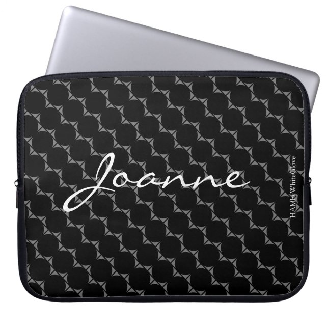 HAMbyWG - Circle Pattern in any colour Laptop Sleeve (Front)