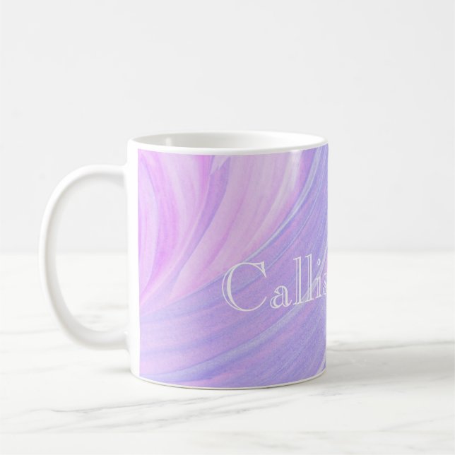HAMbyWG - Coffee Mug - Violet Pink Swirl (Left)